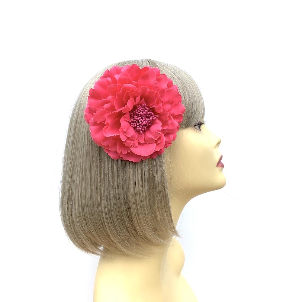 Flower hair clips Peach flower girl hair clips Wedding accessories Flo –  magaela