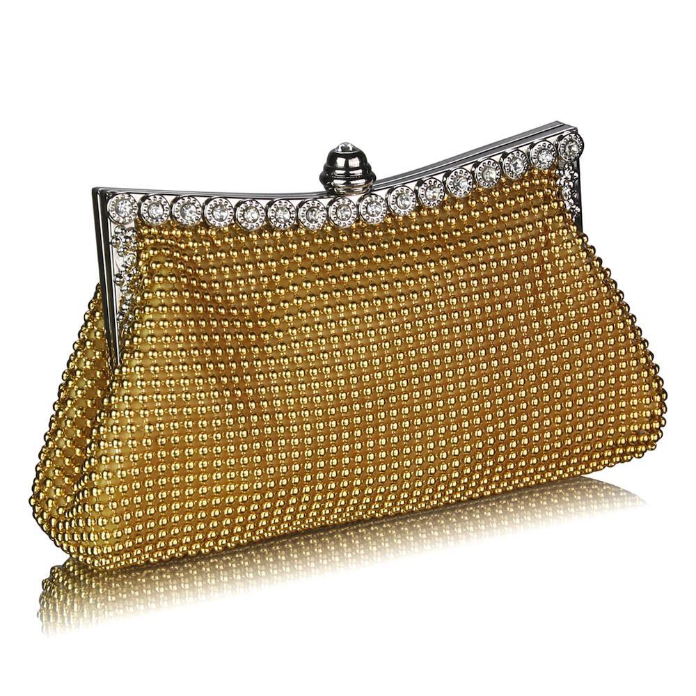 Gold beaded vintage bag from British Crown Colony