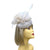 Ivory Pillbox Fascinator with Feather Quill-Fascinators Direct