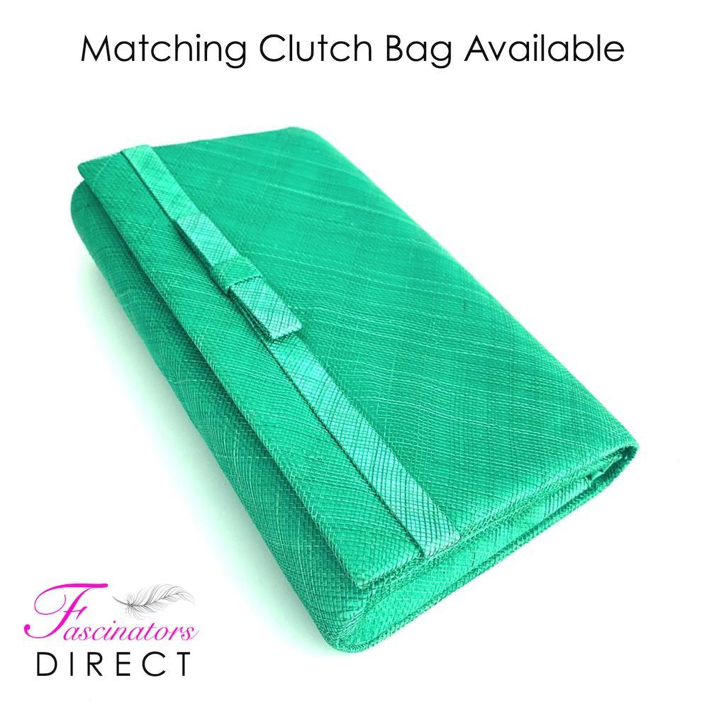 Jade Teardrop Disc Fascinator-Fascinators Direct