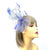 Lavender Fascinator Hair Comb with Feathers & Loops-Fascinators Direct