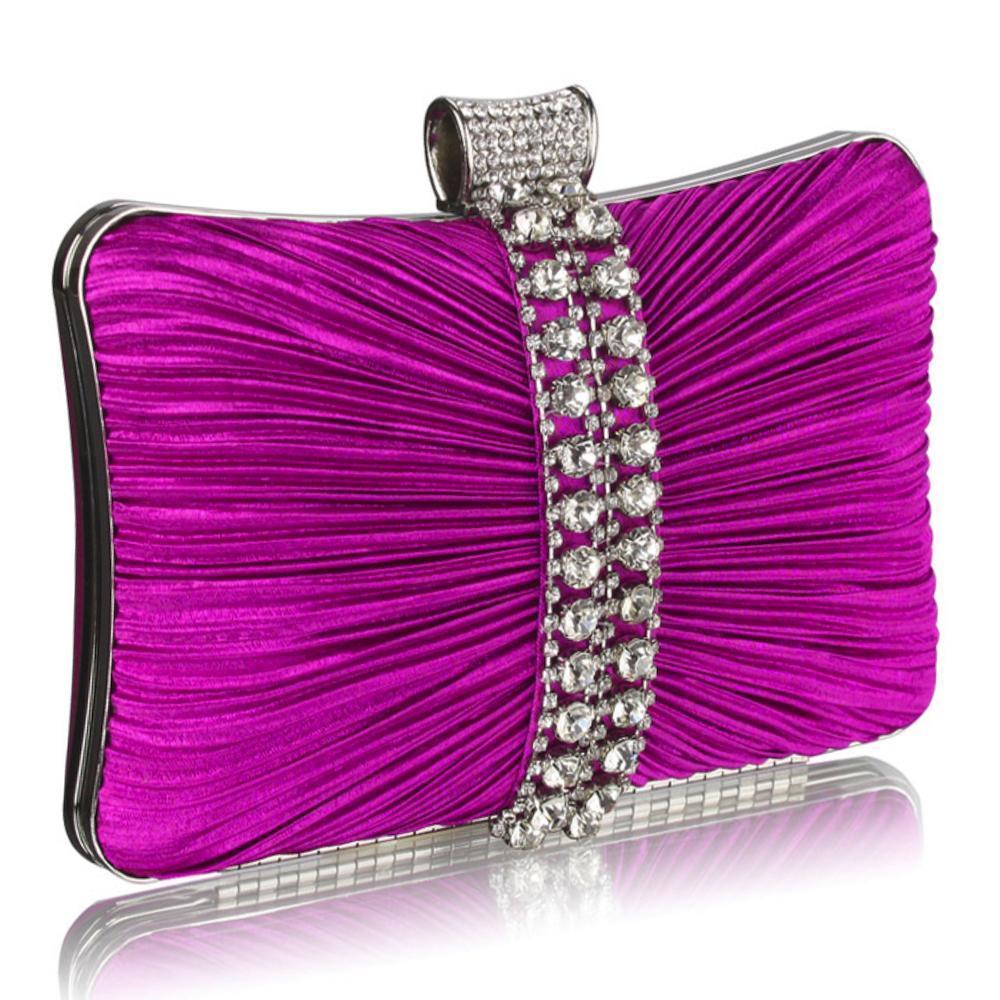 Magenta pink discount clutch bag