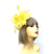 Millinery by Michelle Yellow Fascinator Flower with Feathers & Sinamay-Fascinators Direct
