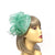 Mint Green Sinamay Pillbox Fascinator with Feathers & Beads-Fascinators Direct