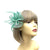 Mint Green Small Fascinator with Decorative Beads & Feathers-Fascinators Direct