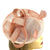 Moulded Sinamay Disc Peach Fascinator Hat with Loops-Fascinators Direct