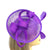 Moulded Sinamay Disc Violet Purple Fascinator Hat with Loops-Fascinators Direct