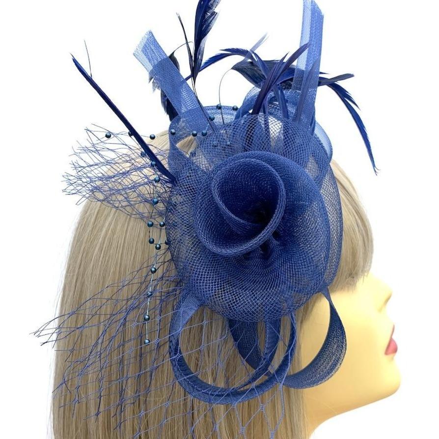 Blue Fascinators Blue Hair Fascinators & Blue Fascinator Hats