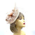 Nude Fascinator with Veil & Feather Quill-Fascinators Direct