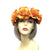 Orange Flower Crown Hair Garland-Fascinators Direct