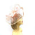 Peach Large Fascinator with Ruched Crinoline & Flower-Fascinators Direct