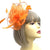 Pearlescent Orange Chiffon Flower Fascinator-Fascinators Direct