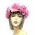 Pink Flower Crown Hair Garland-Fascinators Direct