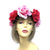 Pink & Fuchsia Flower Crown Hair Garland-Fascinators Direct