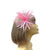 Pink Hair Fascinator with Crin Loops, Beads & Feathers-Fascinators Direct
