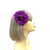 Purple Hair Flower Fascinator Clip-Fascinators Direct