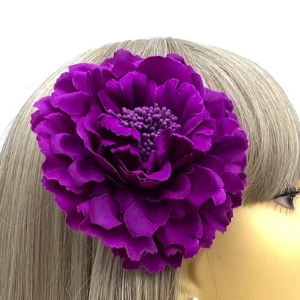 Purple flower hair shop piece