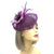 Purple & Lilac Fascinator Hat with Mesh Flower & Feathers-Fascinators Direct