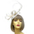 Quilled Cream Fascinator Hat with Looped Sinamay-Fascinators Direct
