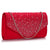 Red Envelope Clutch Bag with Rhinestones-Fascinators Direct