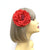 Red Hair Flower Fascinator Clip-Fascinators Direct