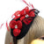 Sinamay Flowers Red & Black & Fascinator Headband with Diamante-Fascinators Direct