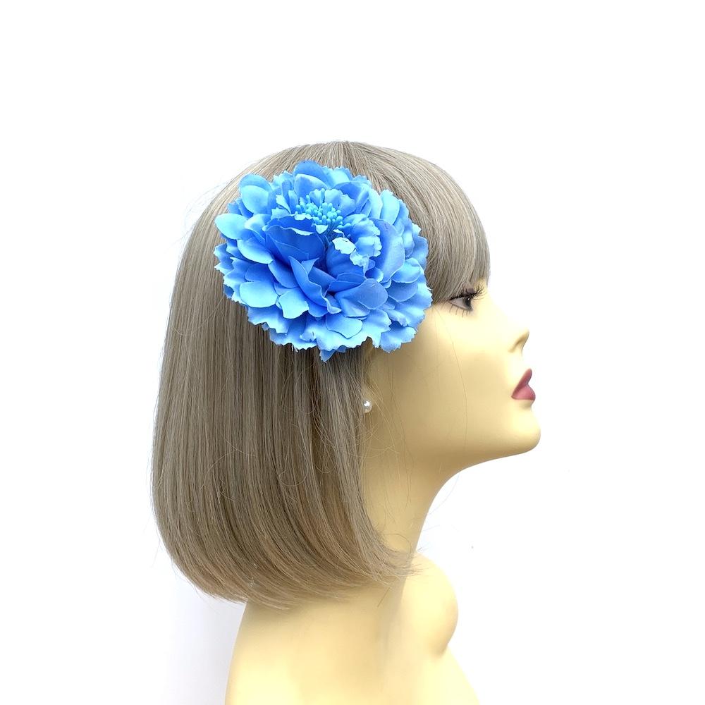 Sky Blue Hair Flower Fascinator Clip Sky Blue Fascinators