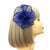 Small Fluted Sinamay Blue Hair Fascinator Clip-Fascinators Direct