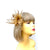 Small Gold Fascinator Clip with Feathers & Loops-Fascinators Direct