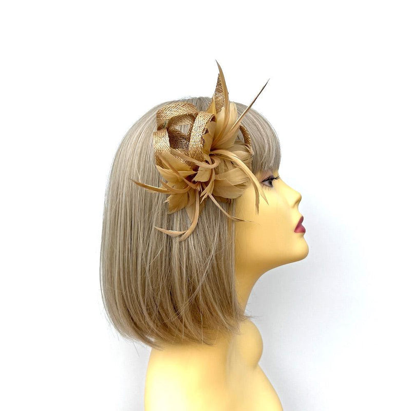 Gold Fascinators Gold Hair Fascinators, Gold Hatinators & Hats
