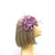Small Lilac Flower Fascinator Clip with Feathers-Fascinators Direct