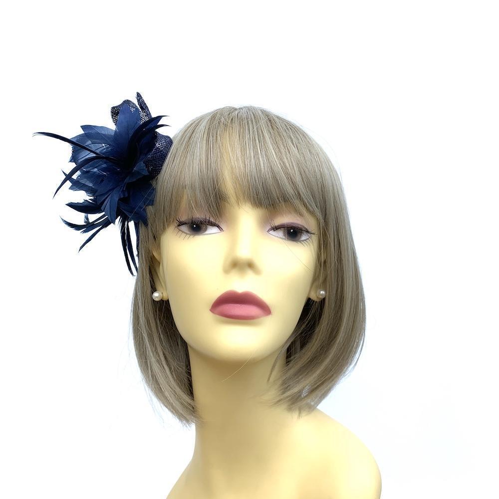 Clip Bleu Fascinator Pour Femme – Mariage – Neuf Avec étiquettes – INDRANIBRIDAL