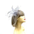 Stargazer Lily Silver Fascinator Clip with Petals & Feathers-Fascinators Direct
