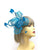 Turquoise Fascinator for Weddings with Hoops & Feathers-Fascinators Direct