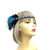 Vintage 1920s Headband Flapper Headpiece - Black & Turquoise-Fascinators Direct