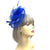Wispy Feather & Twisted Sinamay Blue Disc Fascinator-Fascinators Direct