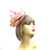Wispy Feather & Twisted Sinamay Dusty Pink Disc Fascinator-Fascinators Direct