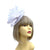 Wispy Feather & Twisted Sinamay White Disc Fascinator-Fascinators Direct